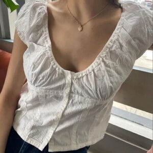 Brandy Melville white Molly Top